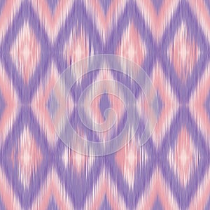 Lavender Coral Diamond Ikat Pattern
